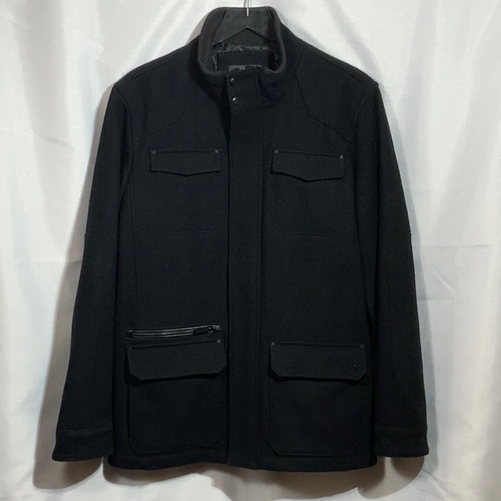 Calvin Klein Wool Blend Black Coat